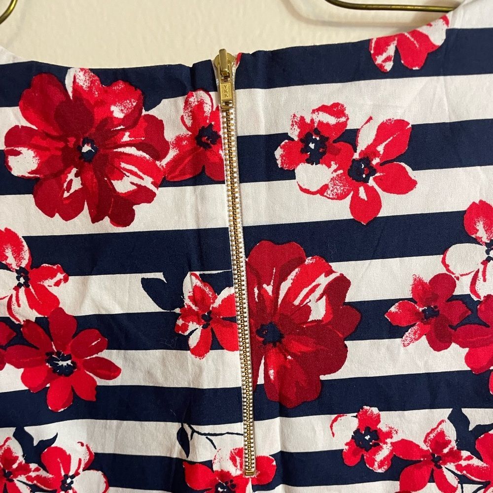 Tabitha Webb Floral Striped Sleeveless Sheath Dress sz 10 - Picture 5 of 8